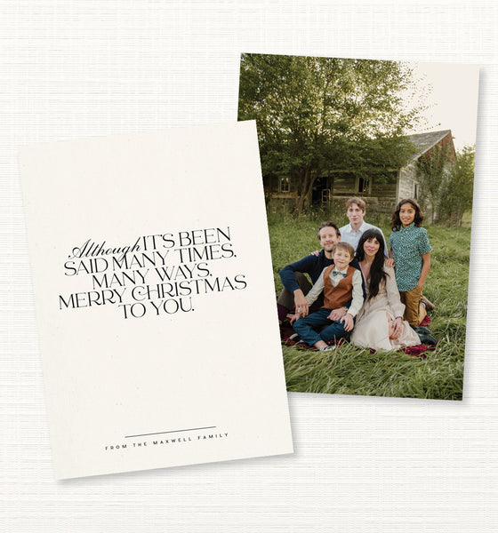 The Christmas Song Holiday Card