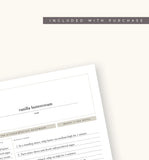 Recipe Sheets