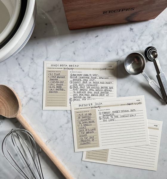 Recipe Cards