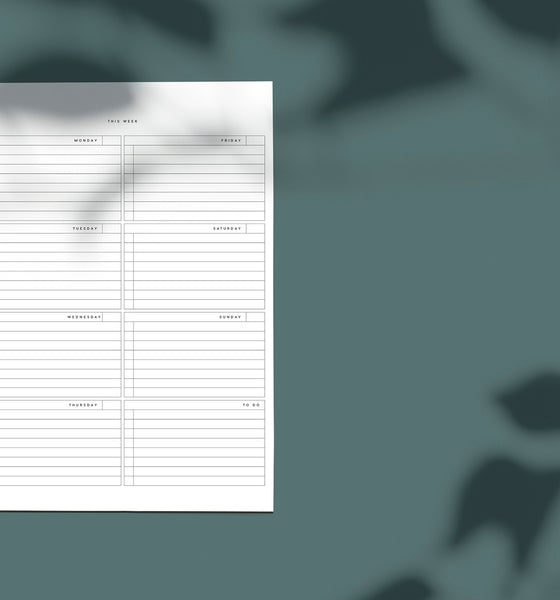 Weekly Scheduler