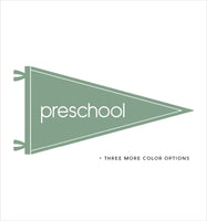 Classic First or Last Day of School Pennants with Grades