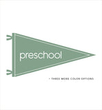 Classic First or Last Day of School Pennants with Grades