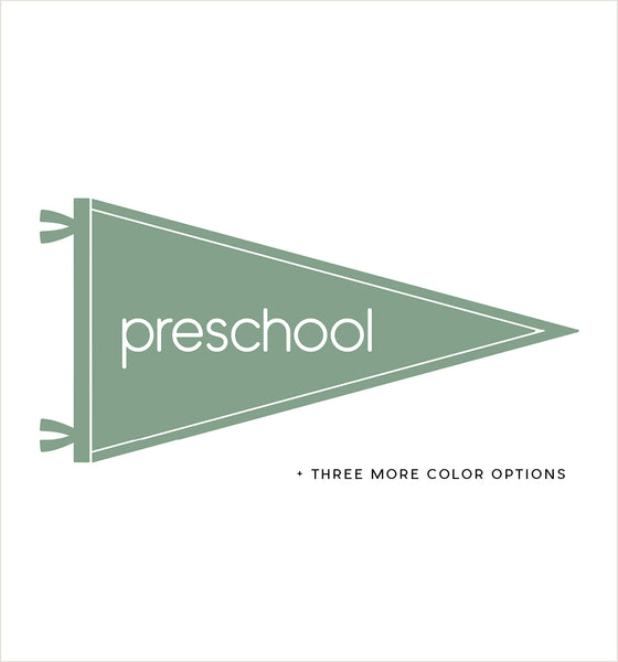Classic First or Last Day of School Pennants with Grades