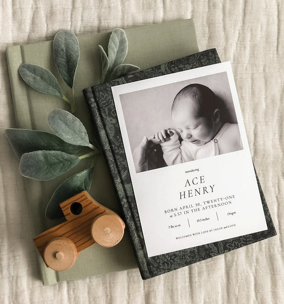 Elegant Birth Announcement