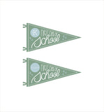 First day of School Pennants with Grades