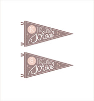 First day of School Pennants with Grades