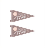 First day of School Pennants with Grades