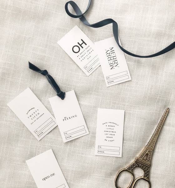 Wondrous + Witty Holiday Gift Tags