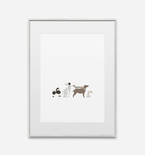 Pups Lined Up Artwork