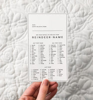 Reindeer Name Game