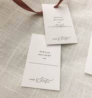 Santa Holiday Gift Tags