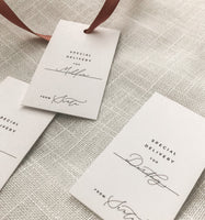 Santa Holiday Gift Tags