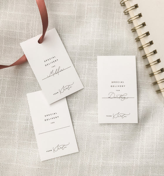Santa Holiday Gift Tags