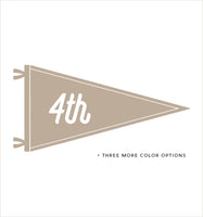 Simple First or Last Day of School Pennants with Grades