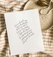 The Love for My Children Print | Hand Lettered Print