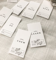 Want Need Wear Read and More Holiday Gift Tags